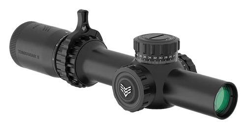 Swampfox Optics THK16241RB Tomahawk II  Black 1-6x24mm 30mm Tube BDC Red Reticle