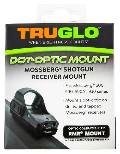 TruGlo TGTG8955M2 Shotgun Receiver Mount  Black Mossberg Trijicon RMR