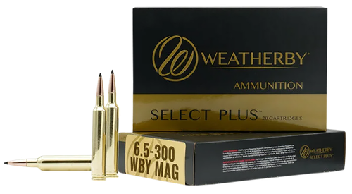 Weatherby R653156EH Select Plus  6.5x300WthbyMag 156gr Berger Extreme Outer Limits Elite 20 Per Box/10 Case