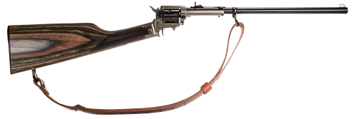 Heritage Mfg BR226CH16HS-LS Rough Rider Rancher Full Size 22 LR 6rd 16.12" Black Alloy Steel Barrel, Case Hardened Stainless Steel Receiver, Camo Fixed Wood Stock, Right Hand