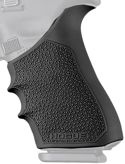 Hogue 17020 Grip Sleeve Handall Beavertail Black Rubber
