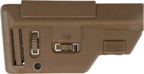 B5 Systems CPS1306 Precision  Coyote Brown Synthetic Adjustable with Cheek Riser Fits AR-Platform