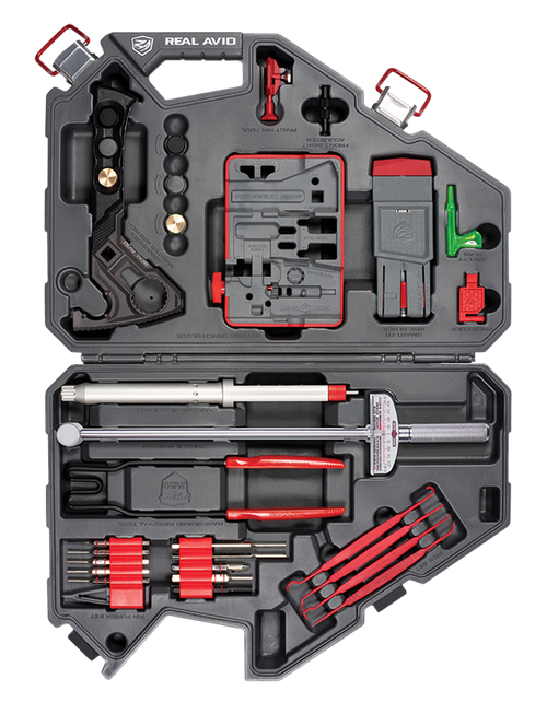 Real Avid AVAR15AMK Armorer's Master Kit AR15 Gray/Red Multiple