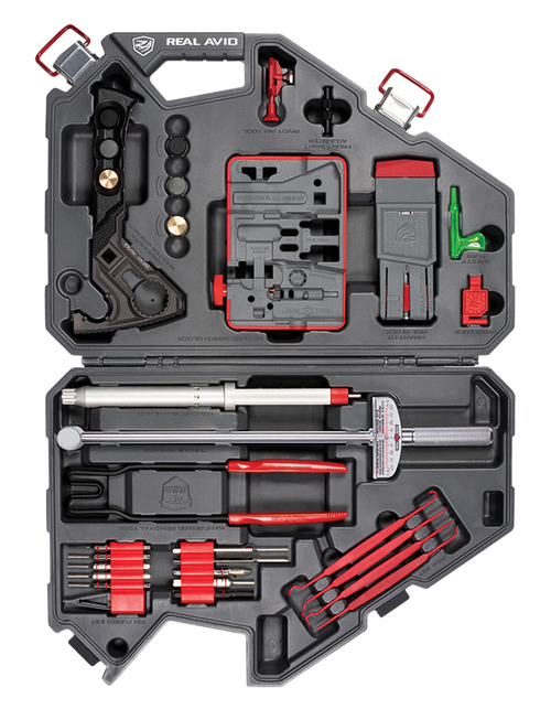 Real Avid AVAR15AMK Armorer's Master Kit AR15 Gray/Red Multiple