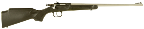 Crickett KSA2245 Youth  22 LR 1rd  16.12" Stainless Steel Barrel, Fixed Front/Adjustable Rear Peep Sights, Black Synthetic Stock w/11.5" LOP, Rebounding Firing Pin Safety