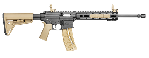 Smith & Wesson 10210 M&P15-22 Sport 22 LR Caliber with 25+1 Capacity, 16.50" Barrel, Matte Black Metal Finish & Adjustable Magpul MOE SL Flat Dark Earth Stock Right Hand