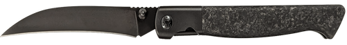 Cold Steel CSFL39SHB Spectre Hawksbill 3.80" Folding Talon Point Plain Black Matte PVD CPM 20V SS Blade, Forged Carbon Fiber Handle