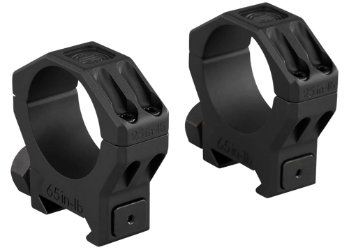 Sig Sauer Electro-Optics SOA63001 Alpha 6 Scope Ring Set Black Stainless Steel 30mm Tube Low