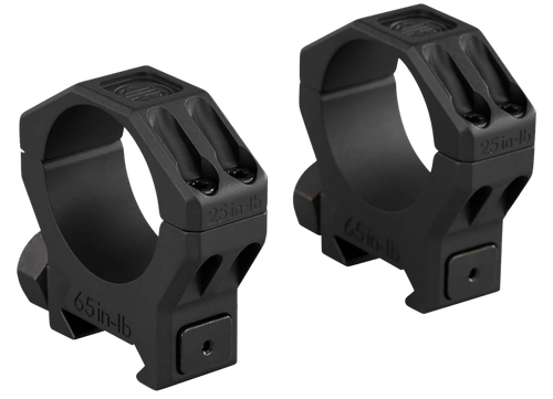 Sig Sauer Electro-Optics SOA63001 Alpha 6 Scope Ring Set Black Stainless Steel 30mm Tube Low