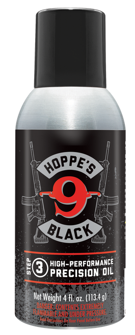 Hoppe's HBL4A Black Precision Oil Lubricates and Protects Against Corrosion 4 oz. Aerosol Can with Extension Tube