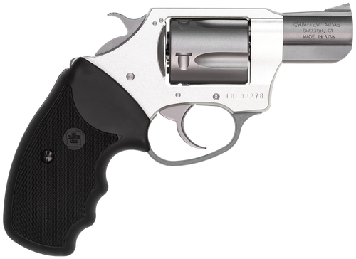 Charter Arms 53820 Undercover Lite Compact 38 Special, 5 Shot 2" Stainless Steel Barrel & Cylinder, Anodized Aluminum Frame w/Black Finger Grooved Rubber Grip, Exposed Hammer