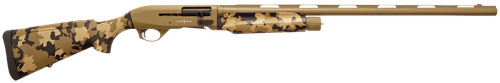 Silver Eagle Arms A21228OS1 Alpha 2  12 Gauge 3" 4+1 28" Flat Dark Earth Cerakote Chrome Lined Vent Rib Barrel & Steel Receiver, Old School Camo Synthetic Fixed Stock