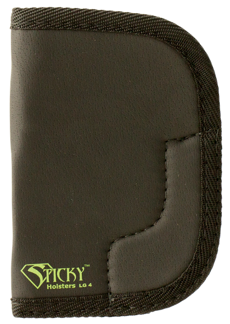 Sticky Holsters LG4 LG-4  Black/Green Latex Free Rubber Fits Lg Revolvers up to 3" Ambidextrous