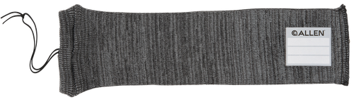 Allen 13170 Stretch Knit Handgun Sock  Gray Silicone-Treated Knit w/Custom ID Labeling Holds Handguns 14" L x 3.75" W Interior Dimensions
