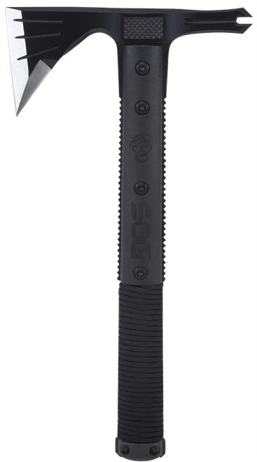 S.O.G SOGSK1001CP Survival Hawk 3" Blade 2Cr13MoV SS Blade Black w/Reflective Paracord GRN Handle 12.10" Long Tomahawk