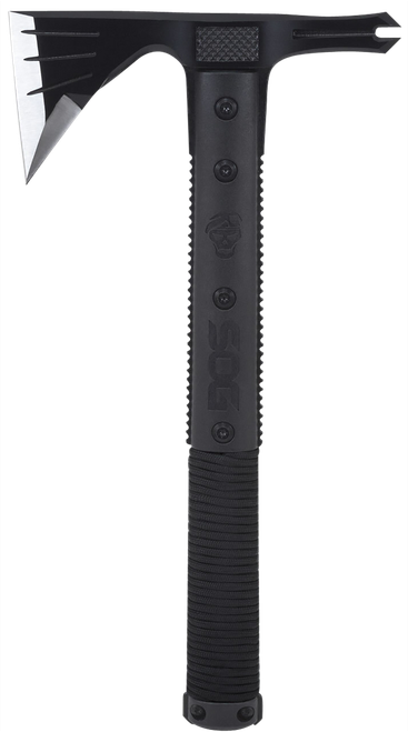 S.O.G SOGSK1001CP Survival Hawk 3" Blade 2Cr13MoV SS Blade Black w/Reflective Paracord GRN Handle 12.10" Long Tomahawk