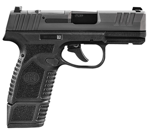 FN 66101410 Reflex MRD Micro-Compact Frame 9mm Luger 15+1/11+1, 3.30" Black Target Crown Steel Barrel, Black PVD Optic Ready/Serrated Steel Slide & Polymer Frame w/Picatinny Rail, Ambidextrous