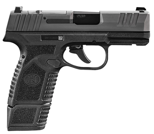 FN 66101410 Reflex MRD Micro-Compact Frame 9mm Luger 15+1/11+1, 3.30" Black Target Crown Steel Barrel, Black PVD Optic Ready/Serrated Steel Slide & Polymer Frame w/Picatinny Rail, Ambidextrous