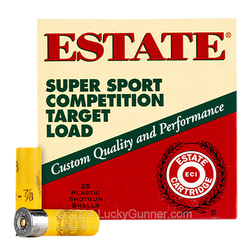 Estate Cartridge SS208 Super Sport Competition Target 20Gauge 2.75" 7/8oz 8Shot 25 Per Box/10 Case