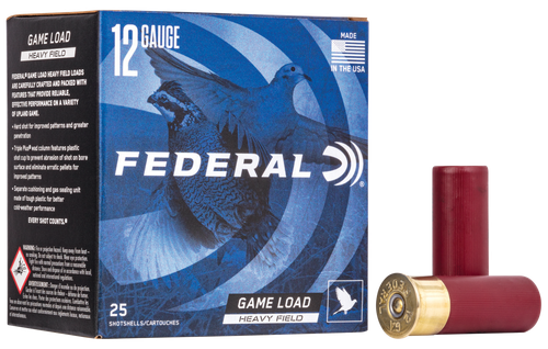 Federal H1234 Game-Shok Heavy Field 12Gauge 2.75" 1 1/8oz 4Shot 25 Per Box/10 Case