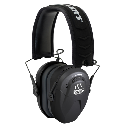 Walker's GWPCRSEM Razor Compact Electronic Muff 23 dB Over the Head Black Polymer Fits Youth/Women