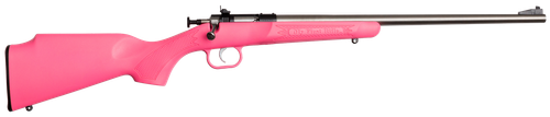 Crickett KSA2221 Youth  22 LR 1rd 16.12" Stainless Single Shot Barrel, Blued Stainless Steel Receiver, Pink Fixed Synthetic Stock, Right Hand
