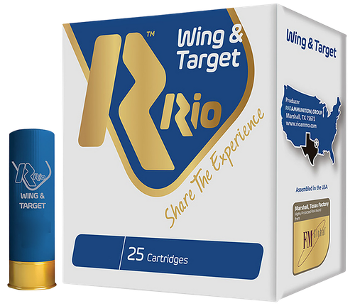 Rio Ammunition WT288 Wing & Target  12Gauge 2.75" 1oz 8Shot 25 Per Box/10 Case