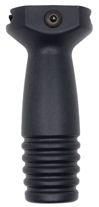 Ergo 4253BK Pop Bottle Vertical Forward Grip Black Polymer, Ribbed Lower for Picatinny Rail