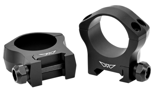 Warne 7214M Scope Rings Mountain Tech Matte Black 30mm Medium 0 MOA