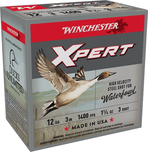 Winchester Ammo WEX123H3 Super X Xpert High Velocity 12Gauge 3" 1 1/4oz 3Shot 25 Per Box/10 Case