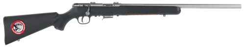 Savage Arms 96703 93R17 FVSS Full Size 17 HMR 5+1 21" Matte Heavy Button Rifled Barrel, Matte Drilled & Tapped Stainless Steel Receiver, Matte Black Fixed Synthetic Stock, Right Hand