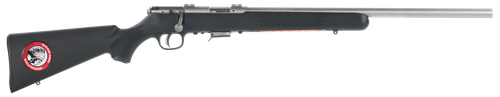 Savage Arms 96703 93R17 FVSS Full Size 17 HMR 5+1 21" Matte Heavy Button Rifled Barrel, Matte Drilled & Tapped Stainless Steel Receiver, Matte Black Fixed Synthetic Stock, Right Hand