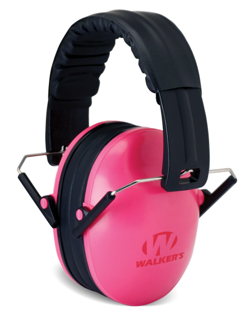 Walker's GWPFKDMPK Youth Passive Muff 23 dB Over the Head Pink/Black Polymer