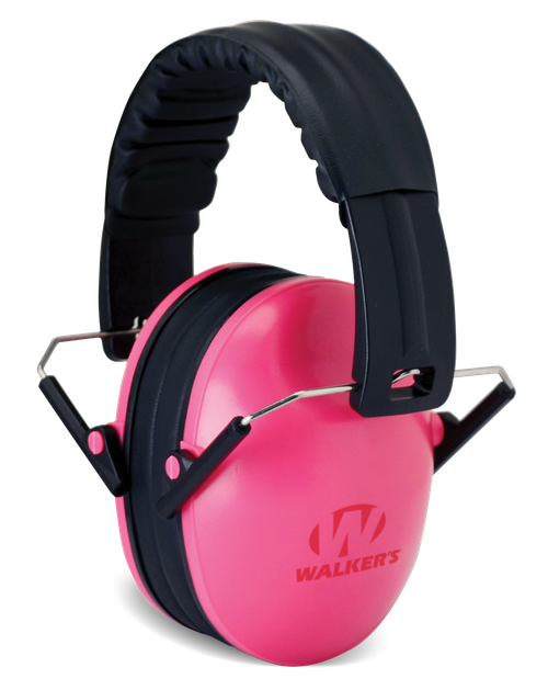 Walker's GWPFKDMPK Youth Passive Muff 23 dB Over the Head Pink/Black Polymer