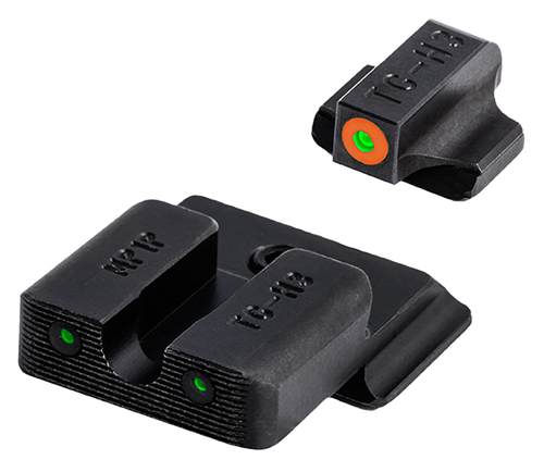 TruGlo TG231MP1C Tritium Pro  Black | Green Tritium Orange Outline Front Sight Green Tritium Rear Sight