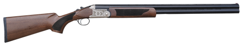 Pointer KAR1228 Acrius  Full Size 12 Gauge Break Open 3" 2rd 28" Black Over/Under Vent Rib Barrel, Nickel Steel Laser Etched Receiver, Fixed Turkish Walnut Stock, Ambidextrous