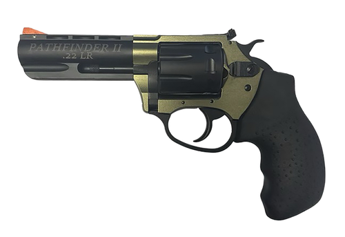 Charter Arms 52236 Pathfinder II Small Frame 22 LR 8 Shot 3.50" Black Passivate Steel Barrel & Cylinder, OD Green Aluminum Frame, Black Rubber Grip, Exposed Hammer