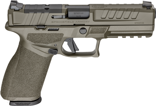 Springfield Armory EC9459GU Echelon  Full Size 9mm Luger 20+1 4.50" Black Melonite Steel Barrel, OD Green Cerakote Optic Ready/Serrated Steel Slide & Polymer Frame w/Picatinny Rail, Textured Grip