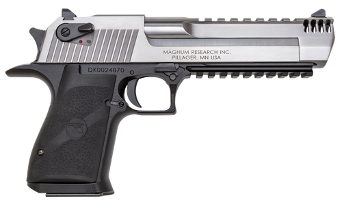 Magnum Research DE357ASIMB Desert Eagle Mark XIX L6 357 Mag 6" 9+1 Black Hardcoat Anodized Aluminum Frame Stainless Steel Slide Black Polymer Grip