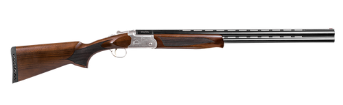 Girsan  Balikli Blue Label 28 Bore Break Open 2.50" 2rd 26" Blue Polished Over/Under Vent Rib Barrel, Engraved Silver Aluminum Receiver, Fixed Turkish Walnut Stock, 5 Mobil Chokes