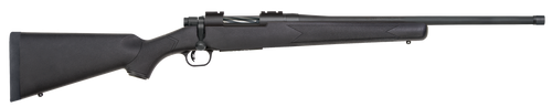 Mossberg 28013 Patriot  Full Size 450 Bushmaster 4+1 20" Matte Blued Fluted Threaded Barrel, Drilled & Tapped Matte Blued Stainless Steel Receiver, Black Fixed Synthetic Stock, Right Hand