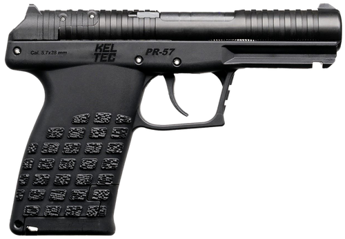Kel-Tec PR57BLK PR57  Compact Frame 5.7x28mm 20+1 4" Black Steel Barrel, Black Optic Ready/Serrated Slide, Black Textured Grip