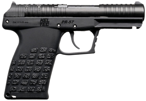 Kel-Tec PR57BLK PR57  Compact Frame 5.7x28mm 20+1 4" Black Steel Barrel, Black Optic Ready/Serrated Slide, Black Textured Grip