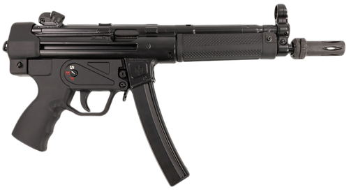 MAC 12750004 5  9mm Luger 30+1 8.90" Black Phosphate Steel Threaded Barrel, Black Phosphate Optics Ready Receiver/Frame, Black Grip, Ambidextrous