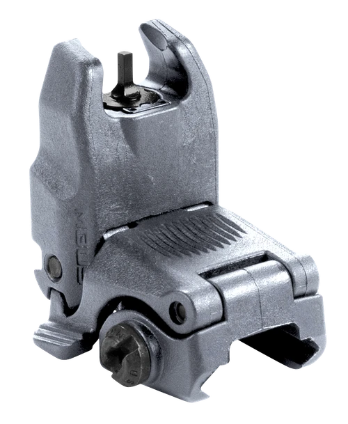Magpul MAG247-GRY MBUS Sight Front  Stealth Gray Polymer, Spring-Loaded Flip Up for AR15/ M16