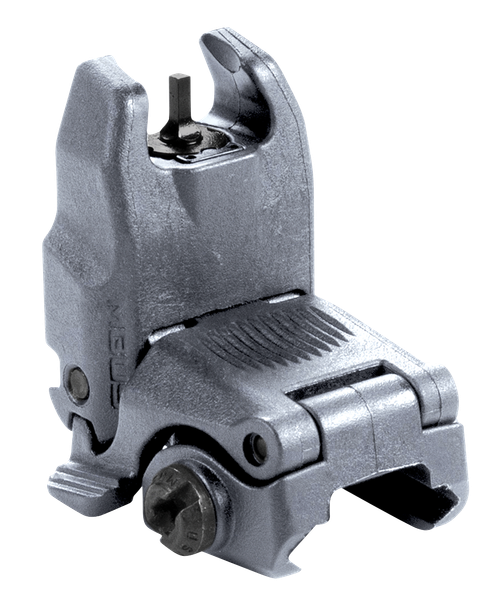 Magpul MAG247-GRY MBUS Sight Front  Stealth Gray Polymer, Spring-Loaded Flip Up for AR15/ M16