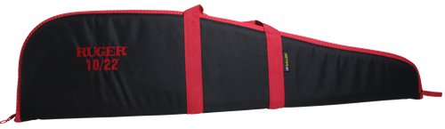 Ruger 27540 Embroidered Rifle Case 40" Black/Red Endura For Ruger 10/22