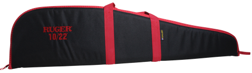 Ruger 27540 Embroidered Rifle Case 40" Black/Red Endura For Ruger 10/22