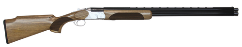 CZ-USA 06459 Redhead Premier Target 12 Gauge 3" 2rd 30" Gloss Black Chrome Barrel, Silver Satin Chrome Metal Finish, Turkish Walnut Stock Includes 5 Extended Chokes