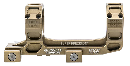 Geissele Automatics  AR15 Super Precision Scope Mount/Ring Combo Desert Dirt Color Anodized